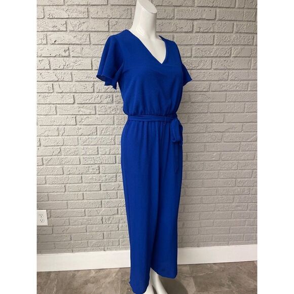 Enfocus Studio Flutter Sleeve Jumpsuit Size 4 - Picture 4 of 6